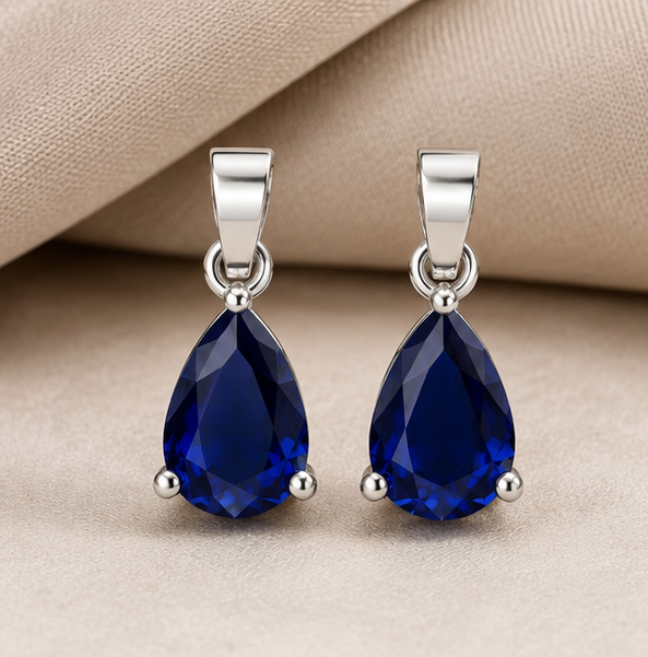 Royal Blue Tear Drop Pendant