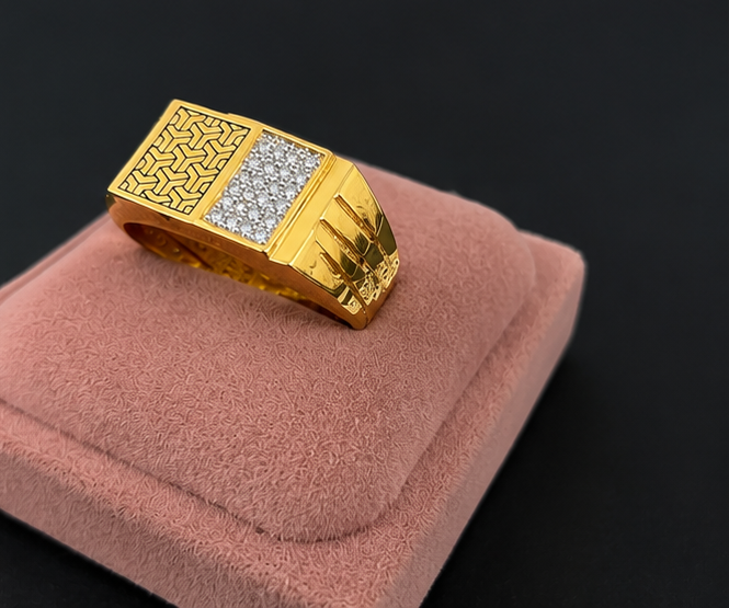 Gold Sublime Styled Casual Ring for Men