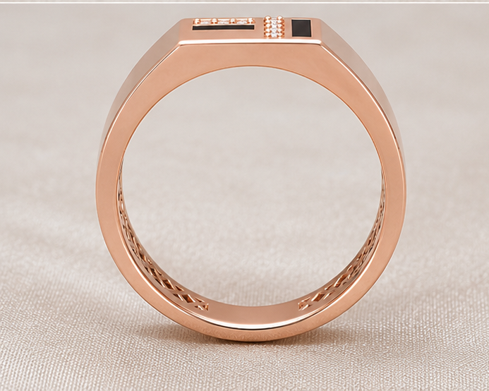 Gold Sublime Styled Casual Ring for Men