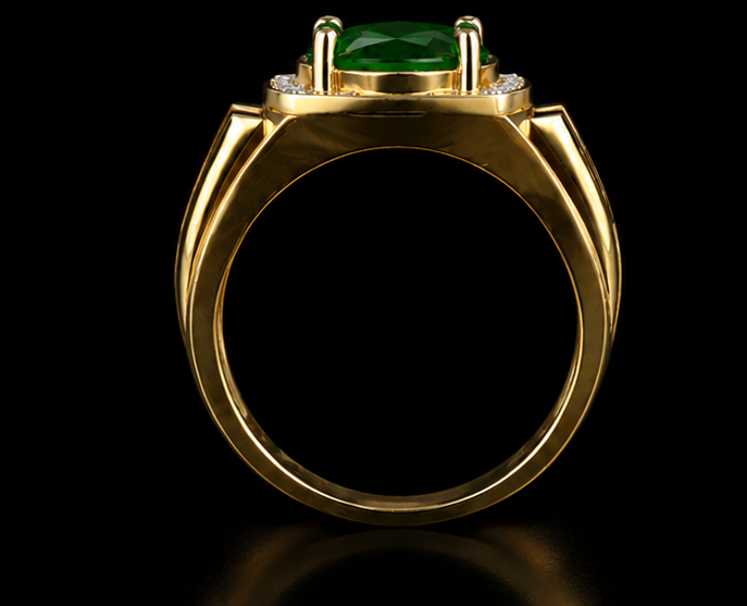 Gold Sublime Styled Casual Ring for Men