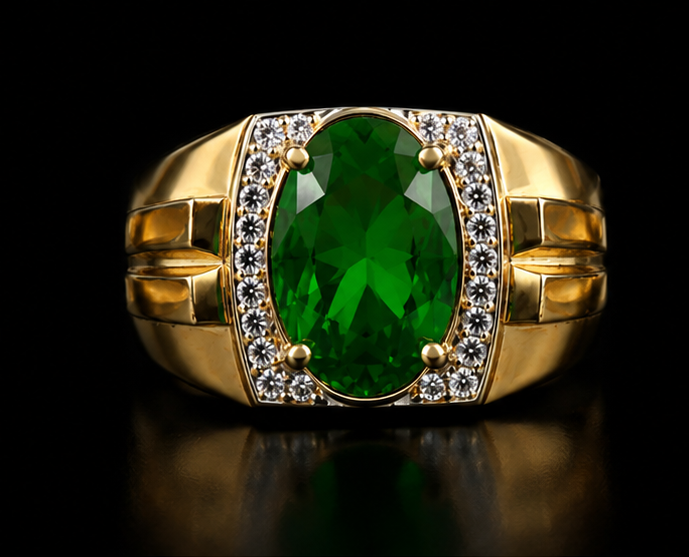 Gold Sublime Styled Casual Ring for Men