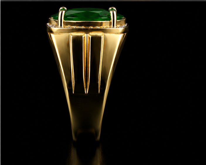 Gold Sublime Styled Casual Ring for Men