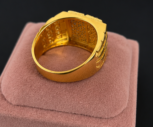 Gold Sublime Styled Casual Ring for Men