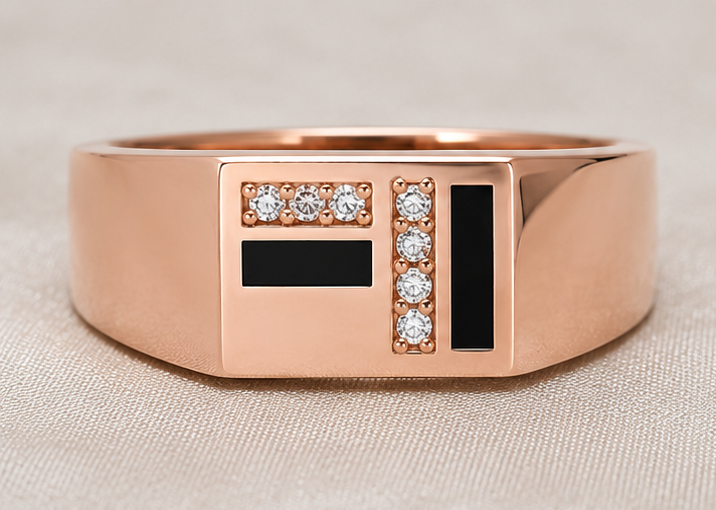 Gold Sublime Styled Casual Ring for Men