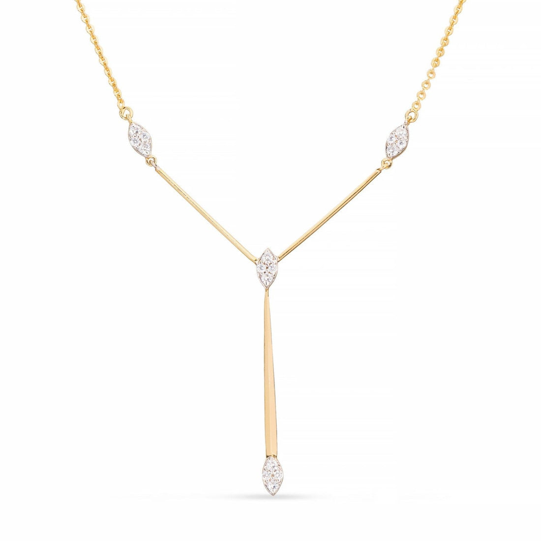 Golden   Grace   Y   Lab   Grown   Diamond   Necklace