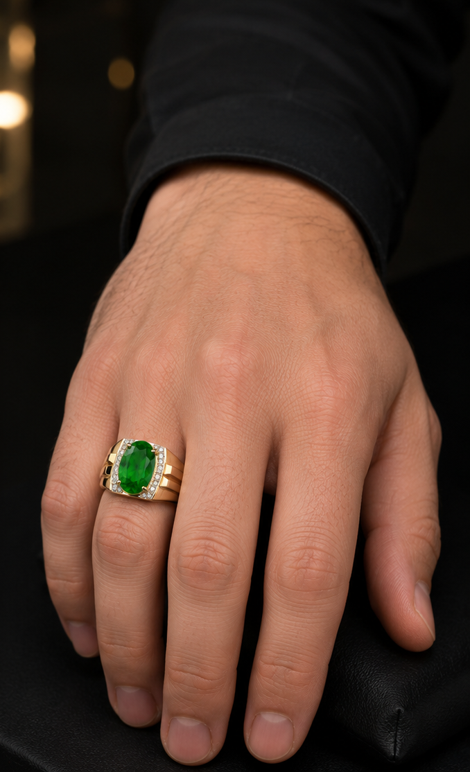 Gold Sublime Styled Casual Ring for Men
