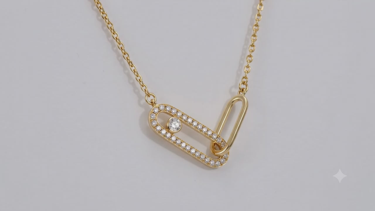 Cute Safety Pin Necklace For Women