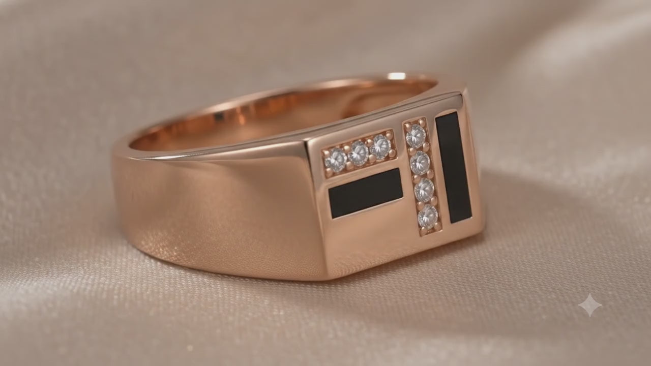 Gold Sublime Styled Casual Ring for Men
