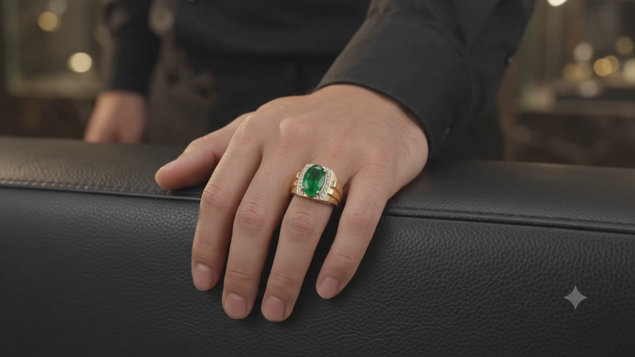 Gold Sublime Styled Casual Ring for Men